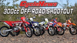 2023 300cc Two Stroke OffRoad Shootout  Cycle News [upl. by Volney741]