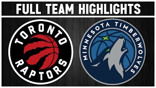 Toronto Raptors vs Minnesota Timberwolves  Nov 21 2024 [upl. by Ayana]