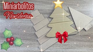 Manualidades NAVIDADES  MINIARBOLITOS Navideños  DIY Christmas tree Artesanato Natalino [upl. by Aniehs]