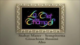 Stabat Mater Gioachino Rossini Sempiterna Alto [upl. by Gruber770]