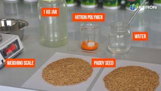 Demonstration of Manual Seed Coating  Paddy Sample [upl. by Iinden]