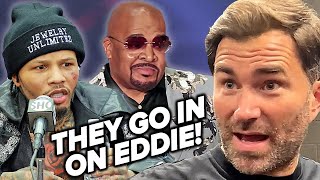 GERVONTA DAVIS amp LEONARD ELLERBE LASH OUT AT EDDIE HEARN OVER TERRIBLE TWEET [upl. by Chloris]