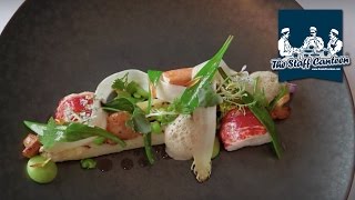 3 Michelinstarred chef Peter Goossens creates young pigeon and lobster with white asparagus dishes [upl. by Iadrahs]