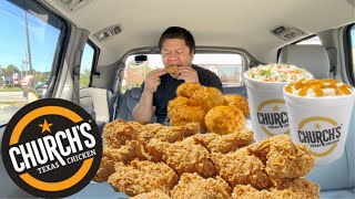 Vlog165 CHURCH’S TEXAS CHICKEN FAMILY MEAL  MUKBANG  JOYRIDE [upl. by Aicelf]