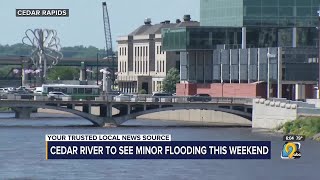 Cedar Rapids taking protective action as river levels rise [upl. by Namialus]