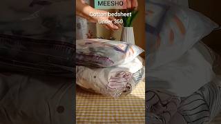 Meesho Cotton Bedsheet haul under ₹ 350 meesho bedsheets bedsheethaul shortsviral [upl. by Adnerb]