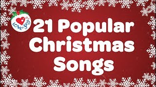 Top 21 Popular Christmas Songs and Carols Playlist 🎅🎄 [upl. by Aleac242]