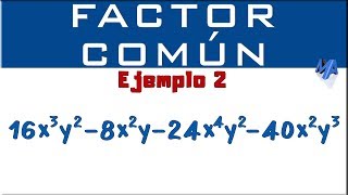 Factorización por Factor Común  Método 2 Ejemplo 2 [upl. by Losse]