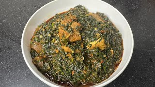 HOW TO MAKE VEGETABLE SOUP USING UGU AND WATERLEAF EFO RIRO SOUP RECIPE WITH CHICKEN [upl. by Kowtko308]