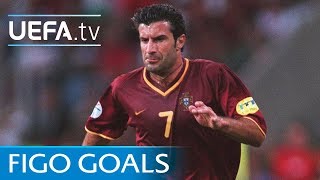 Luís Figo Watch five of his greatest goals [upl. by Gnet]