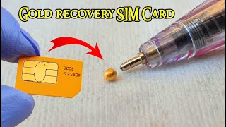 Gold recovery from SIM Card cell phones 📱Sim cards recycling gold📱 [upl. by Clementi]