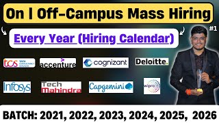 🔥Mass Hiring Calendar 8 Mncs Every Year Hiring Calendar  BATCH 20212026 Updates [upl. by Ameerahs720]