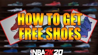 NBA 2K20 HOW TO GET FREE SHOES 🤯🔌🔥👟 [upl. by Luhe]