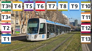 Les tramways dIle de France du T1 au T13 [upl. by Reinert]