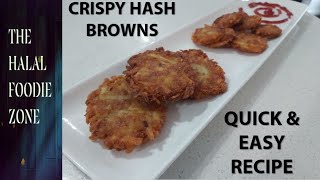 HOW TO MAKE CRISPY HASH BROWNS  QUICK and EASY RECIPE [upl. by Donetta226]