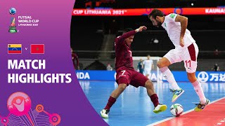 Venezuela v Morocco  FIFA Futsal World Cup 2021  Match Highlights [upl. by Zitvaa]