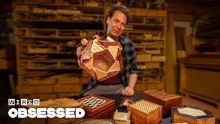 How This Guy Makes the Worlds Best Puzzle Boxes  Obsessed  WIRED [upl. by Glialentn]