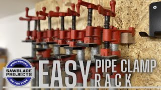 making a simple PIPE CLAMP RACK [upl. by Ityak]