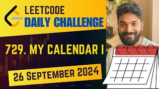 729 My Calendar I  Daily Challenge  26 Sep 2024  Java  POTD dailychallenge [upl. by Armando]