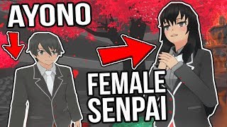 PLAY AS FEMALE SENPAI TAEKO YAMADA SIMULATOR  Yandere Simulator Mod [upl. by Sudnak39]