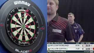 William Borland vs Callum Goffin  Players Championships 3 2024  PDC Darts First Round Full Match [upl. by Ahsya]