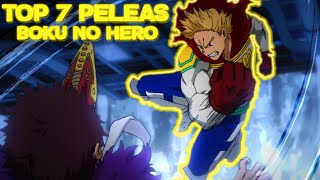 TOP 7 MEJORES PELEAS DE BOKU NO HERO ACADEMIA😈 [upl. by Martijn641]