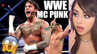 Girl Watches WWE Cm Punks Most Savage Moments Of All Time  REACTION [upl. by Janet543]