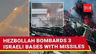 Hezbollah Bombs Israeli Defence Ministry In Tel Aviv 2 IDF Bases Accurately Hit  Watch [upl. by Roxane]