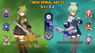 New Spiral Abyss 512 4 Star Only F2P Team  New Spiral Abyss 512 and Build  Genshin Impact [upl. by Enitselec433]