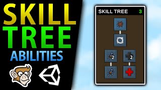 Simple Skill Tree in Unity Unlock Abilities Talents [upl. by Kaz]