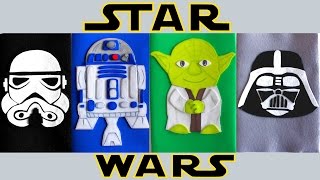 Decora tus cuadernos de STAR WARS Manualidades con goma eva o foami Mery [upl. by Nova]