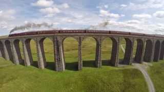 Steam Train on Ribblehead Viaduct [upl. by Nylorak190]