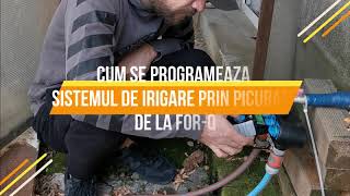 Cum se programeaza sistemul de irigare prin picurare forq [upl. by Hepzi]