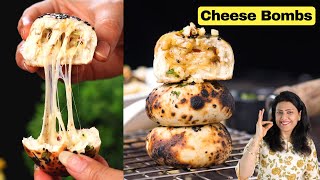 Does this Recipe Make the BEST Naan Cheese Bombs Indian Snacks Recipes  MintsRecipes [upl. by Theron27]