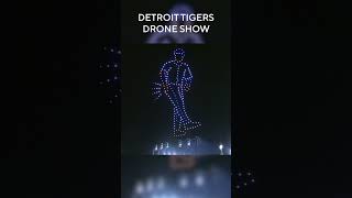 Detroit Tigers drone show ahead of ALDS game 3 [upl. by Alyahc]