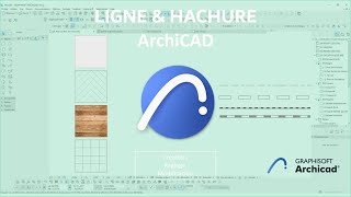 Ligne et Hachure personnalisées sur ArchiCAD [upl. by Usanis]