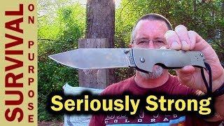 Strongest 25 Folding Knife  Cold Steel Pocket Bushman [upl. by Suivart]