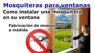 Mosquiteras para ventanas a medida [upl. by Eart]