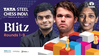 Action Packed Blitz ft Magnus Arjun Divya Vaishali Tata Steel Chess India 2024  Blitz Rds 19 [upl. by Ripley]