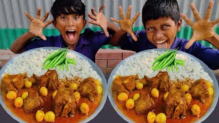 Eating Challenge  Spicy Chicken amp Egg Curry with Rice Eating Challenge  Eating Competition [upl. by Devondra962]