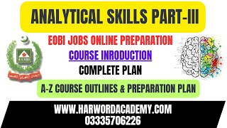 Analytical Skill Introduction Course Contents and Preparation Plan  EOBI All ADs amp EOs Posts [upl. by Inahet]