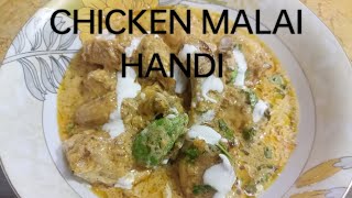 Chicken Malai Handi Recipe by Chef Maheen [upl. by Pellet]