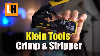 Klein Tools VDV226110 Ratcheting Modular Data Cable Crimper [upl. by Jaeger]