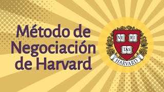 Método de Negociación de Harvard [upl. by Leuqer460]