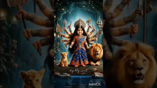 Jai Durge maa trending cutebaby bhakti navaratri [upl. by Adigirb]