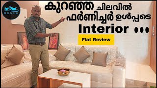 2 bhk flat interior design keralaLow budget Flat interior designBudget home interiorDrInterior [upl. by Travis]