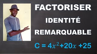 Factorisation 2  utiliser une identité remarquable pour factoriser 3 expressions [upl. by Adnauqahs]