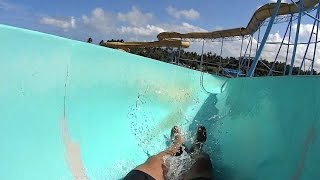 Green Verde Water Slide at Veneza Water Park [upl. by Yurik793]