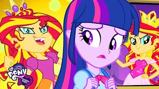 Equestria Girls  Twilight Sparkle VS Sunset Shimmer  MLP EG Movie [upl. by Atinwahs]