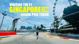 Visiting the F1 Singapore Marina Bay Grand Prix Circuit  Walking The Track Before The Race [upl. by Arbas]